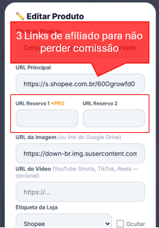 Configure a imagem no Editor da LP